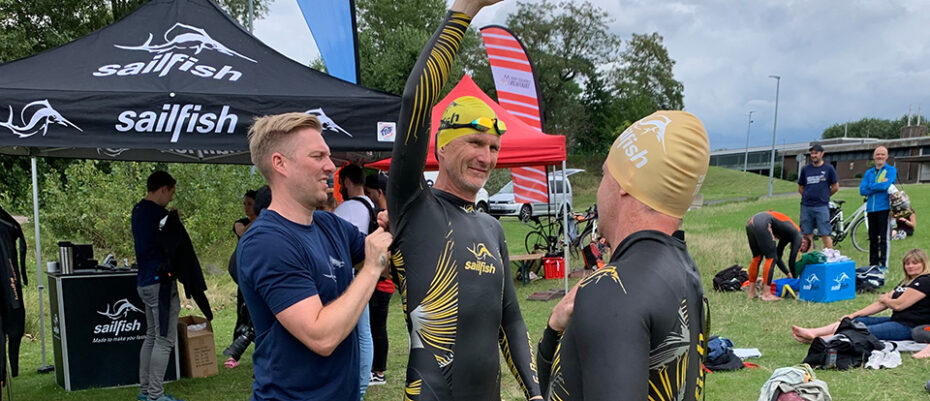 Bild zum Artikel: Neopren-Testschwimmen mit sailfish