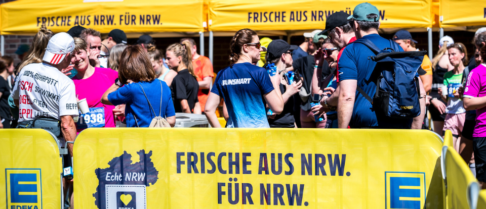 EDEKA bringt regionale Vielfalt ins Ziel des Köln Triathlon